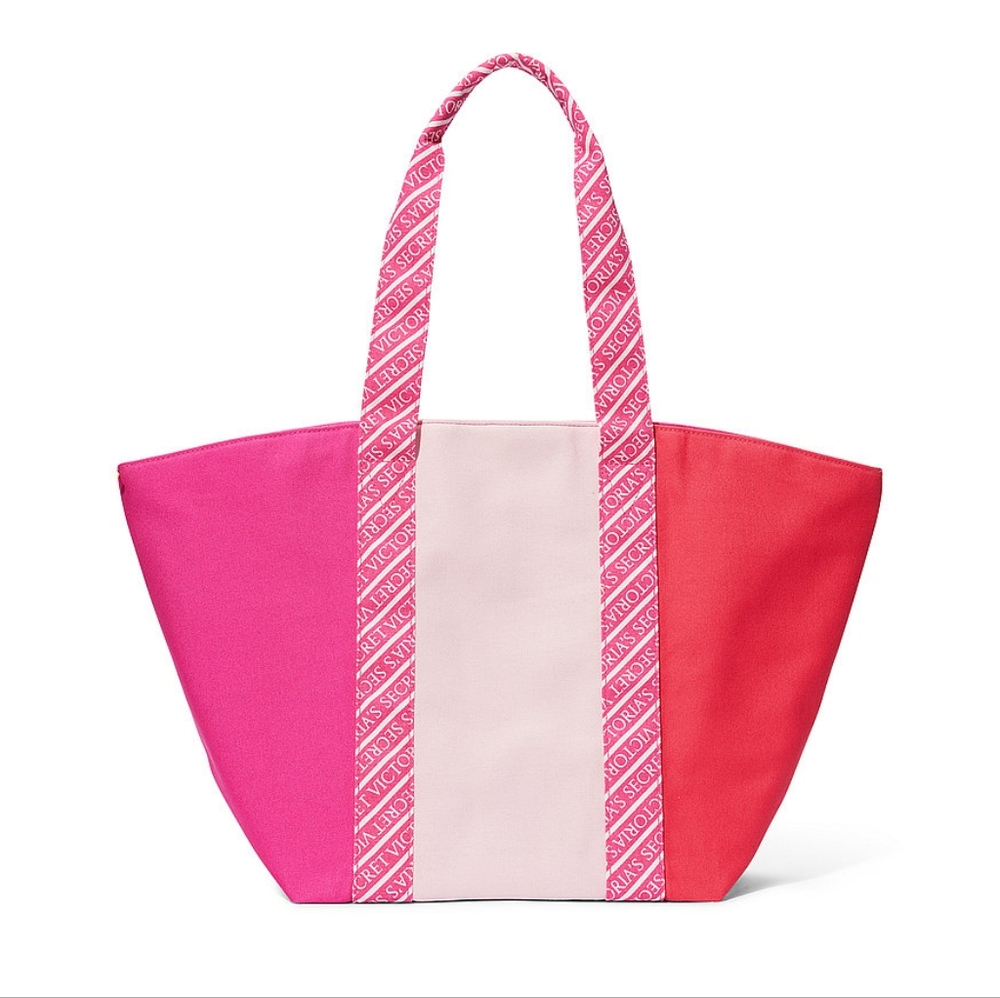 NWT Victoria's Secret Large Cotton Canvas Weekender Tote Bag